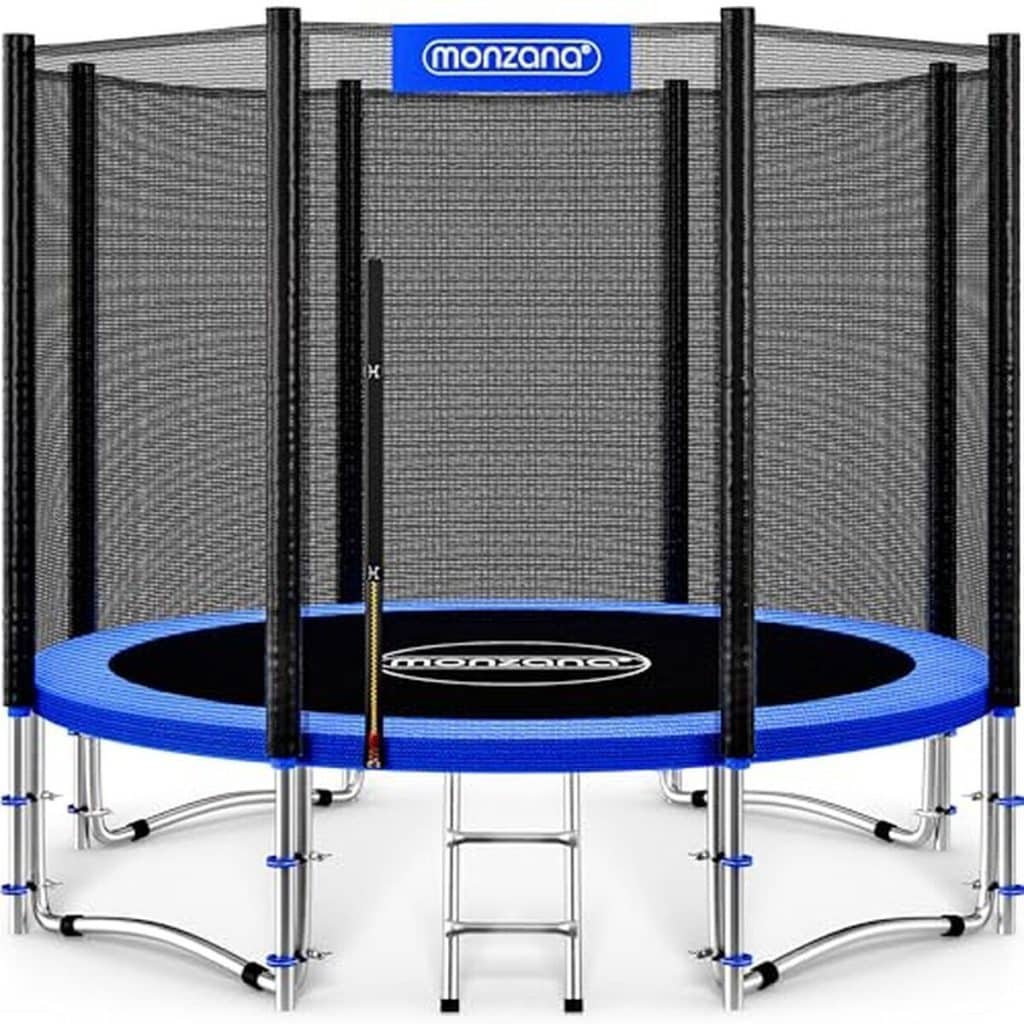 Test du trampoline rond Monzana 305 cm : sécurité et fun garanti